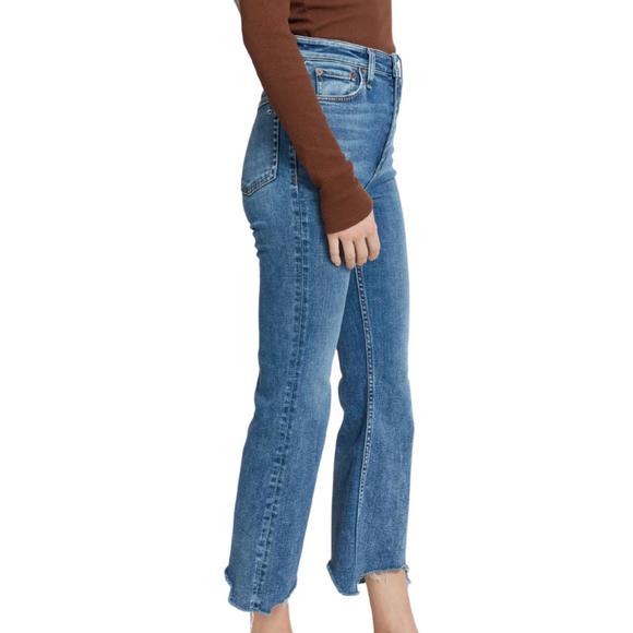 NEW RAG & BONE casey high rise ankle flare jeans in pebbles - Picture 2 of 3